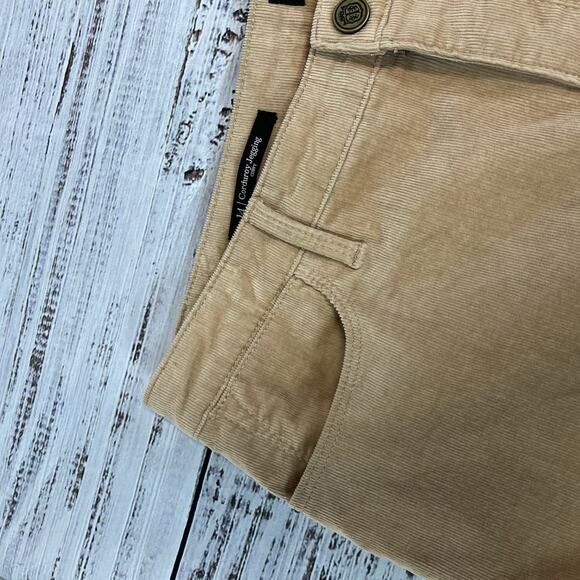 Talbots Corduroy Jegging Pants sz 14 Curvy Khaki Stretch High Waist Skinny Ankle - Picture 4 of 9